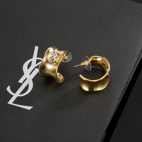 Yves Saint Laurent Gold and Silver Earrings - Picture 6 of 6